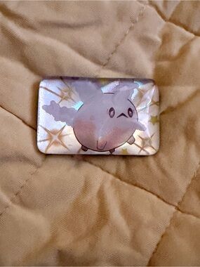 Pokemon Pink Cloud Character Rectangular Pet Tag